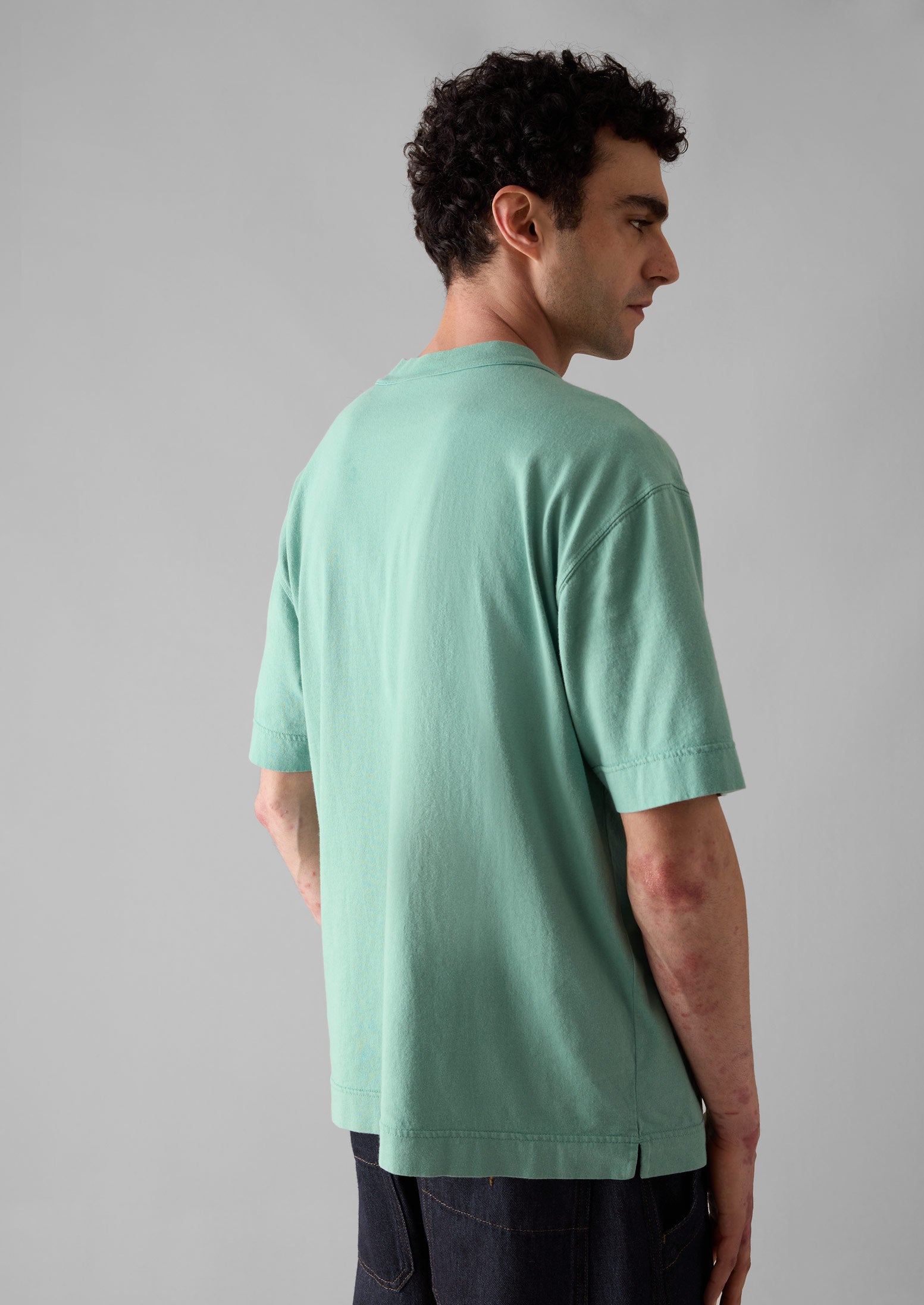 Reactive Dyed Organic Cotton Tee | Celadon Green