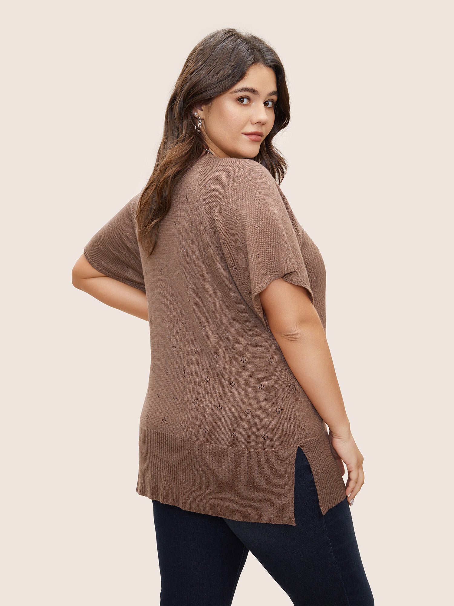 Supersoft Essentials Wrap Split Hem Pullover