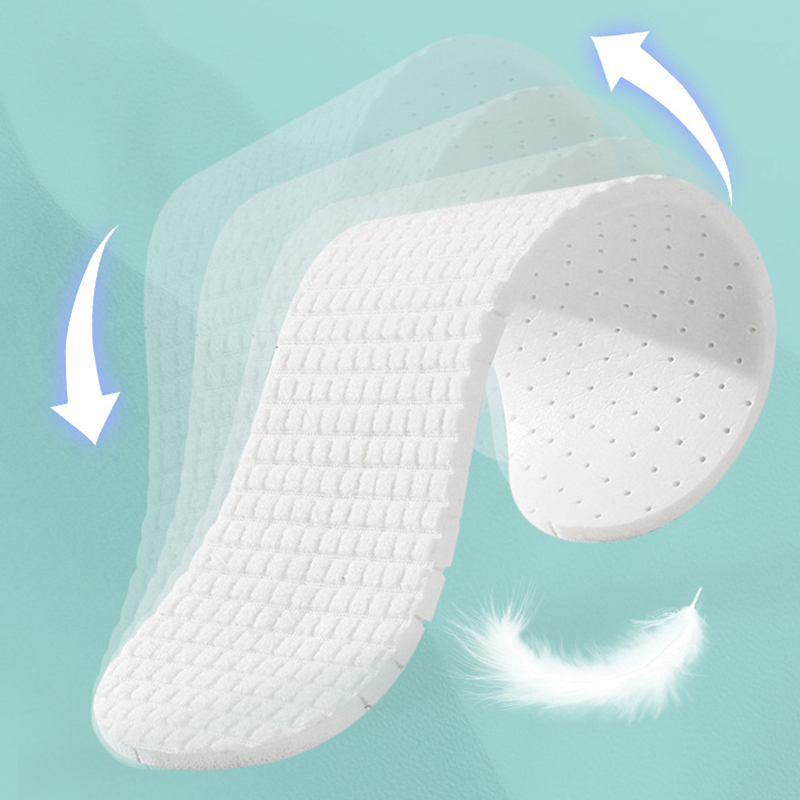 Gptsolvy Latex Sport Insoles Soft High Elasticity Shoes Pads Orthotic Breathable Deodorant Shock Absorption Cushion Arch Support Insole