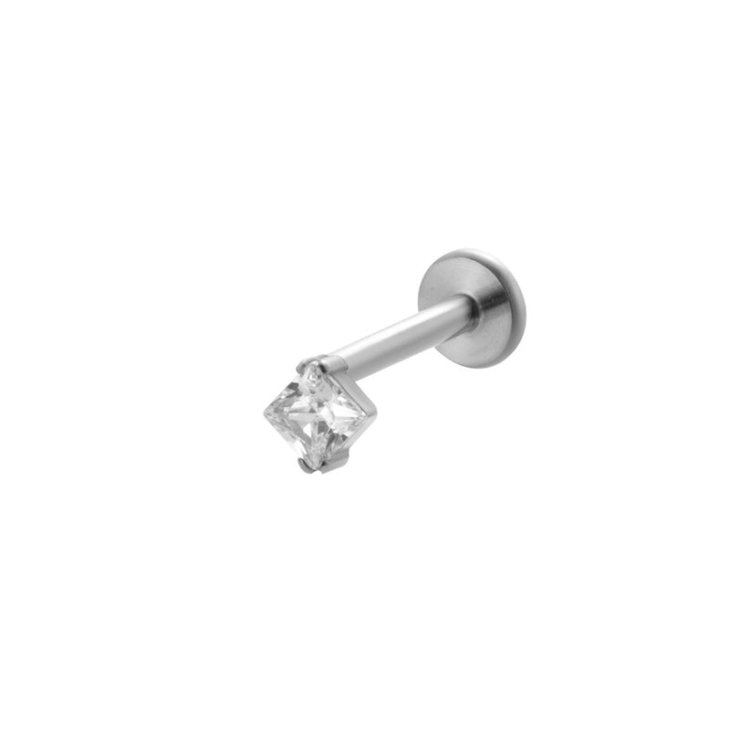 1 Piece Ear Cartilage Rings & Studs IG Style Vintage Style Leaves Heart Shape Bee Pure Titanium Plating Inlay Zircon