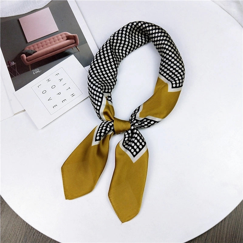 Alloy Scarf (1 Scallop Floral Blue)