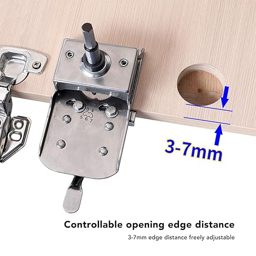 Adjustable Hinge Hole Jig