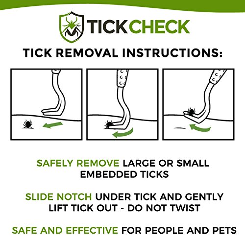 Tick Remover Value 3 Pack - Tick Remover Tools + Tick Identification Card - for Humans. Dogs & Cats (1 Set)