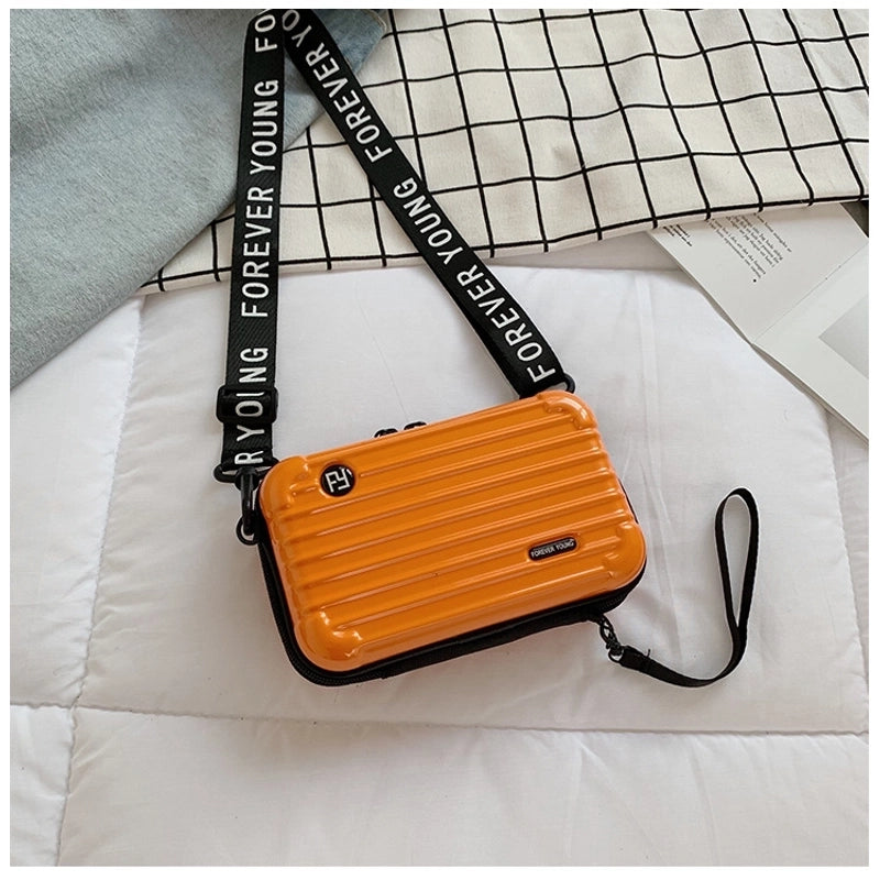 Women's Mini Pvc Solid Color Streetwear Square Zipper Crossbody Bag