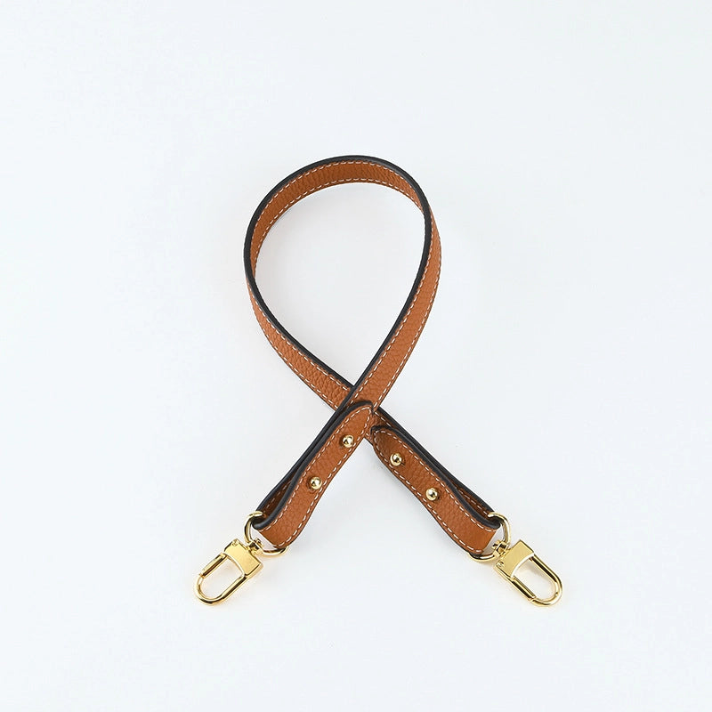 Short Underarm Bag With Litchi Pattern Cowhide Pattern Vegetable Basket Bag Shoulder Strap Shoulder Bag Strap Women's Bag Shoulder Strap Accessories