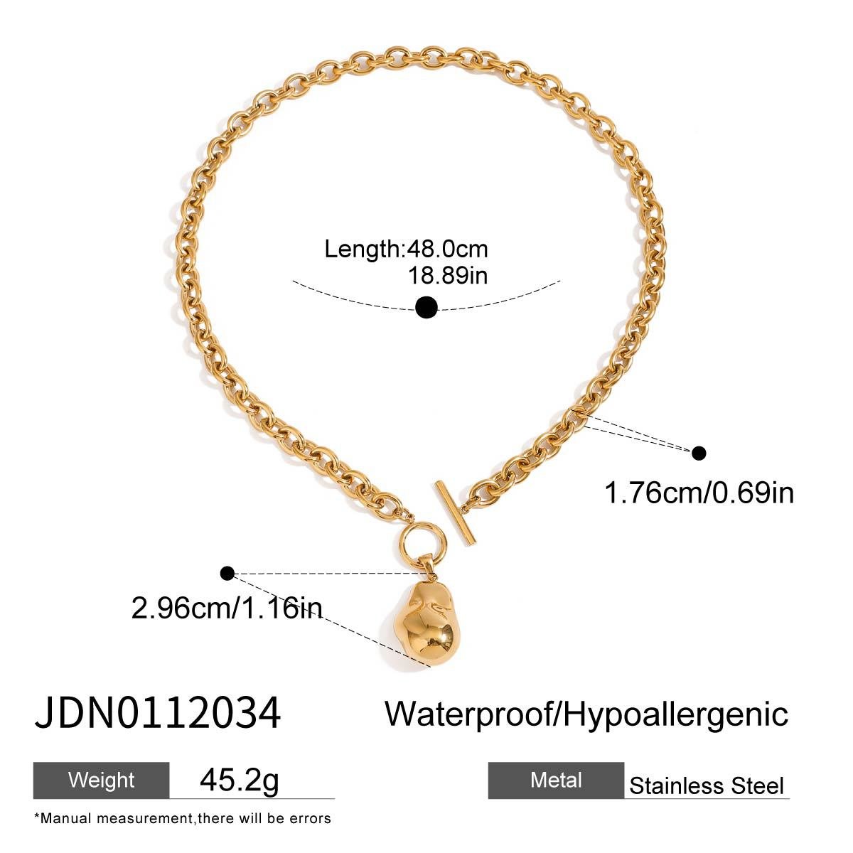 Titanium Steel Necklace Accessories Gold Clavicle Chain Stainless Steel