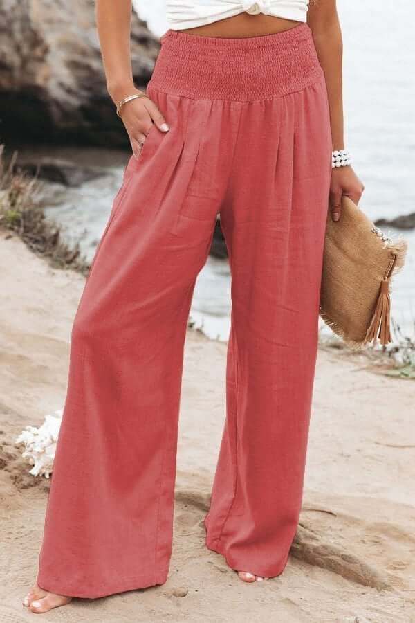 New Arrival - 49%OFF🔥Casual Wide Leg Cotton & Linen Loose Trousers