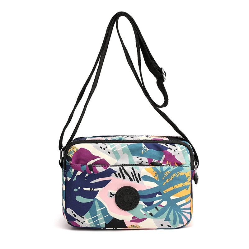 Unisex Oxford Cloth Printing Streetwear Square Zipper Square Bag