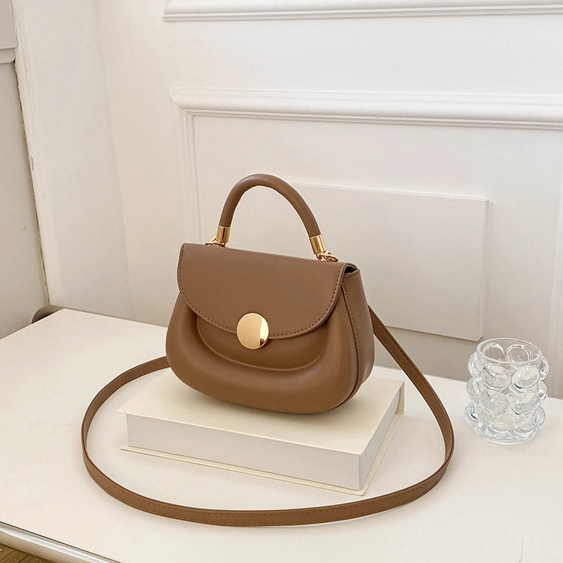 Women's Small Summer Pu Leather Streetwear Square Bag