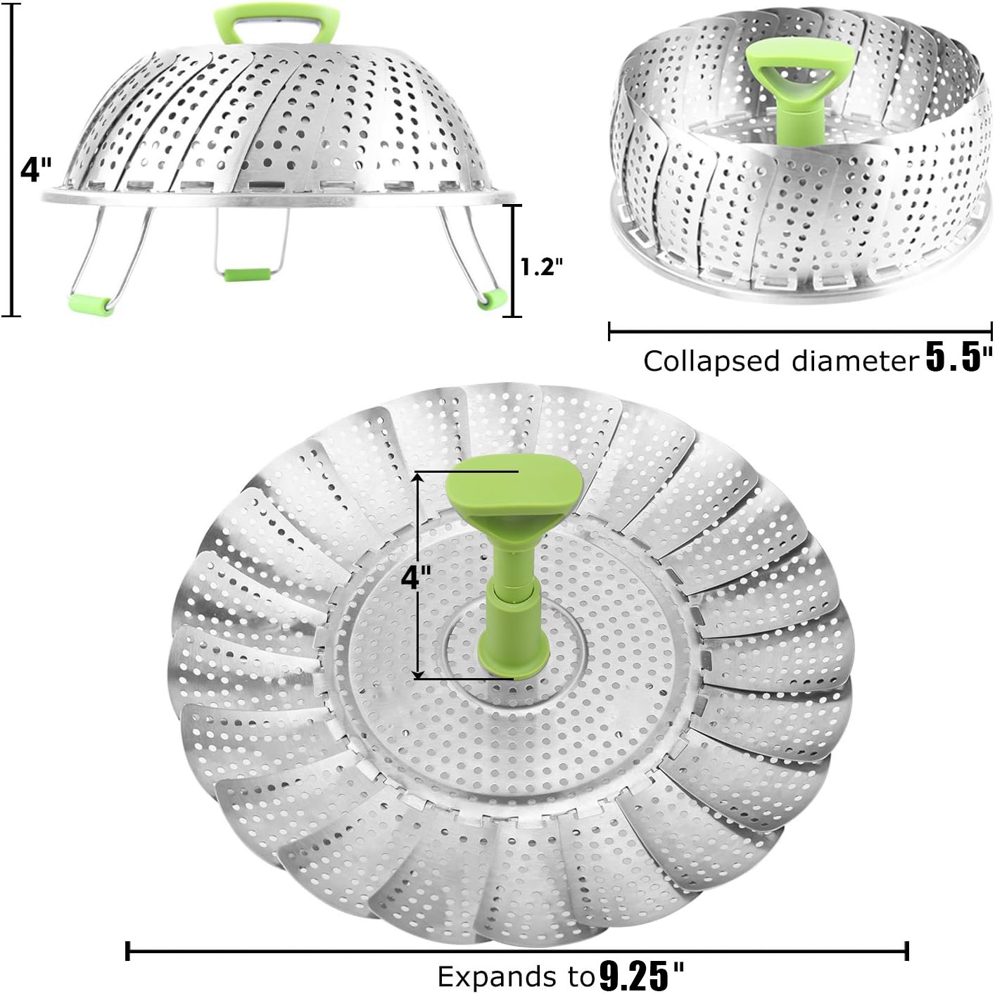 DJIWJDCDA 🔥Hot Sale 49% OFF🔥Stainless steel vegetable steamer--folding steamer