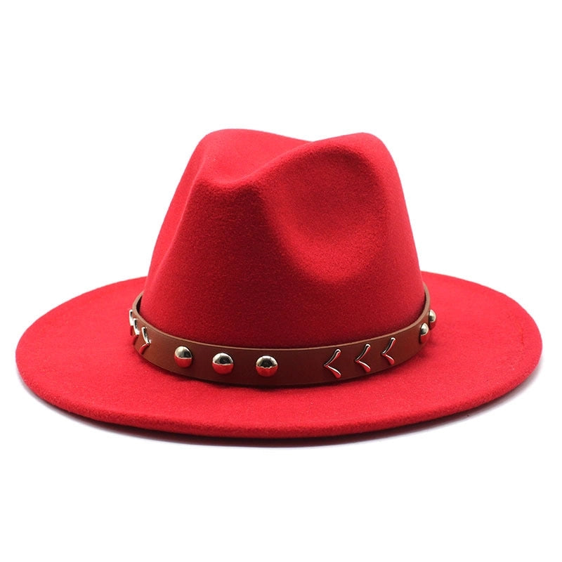 Wool Top Hat Autumn And Winter Casual Big Brim Men's And Women's Retro Felt Hat Fashion Trend Jazz Hat