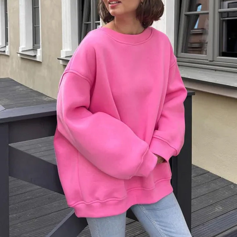 🔥 Hot sale 2024 🔥 Effen oversized sweatshirt met ronde hals