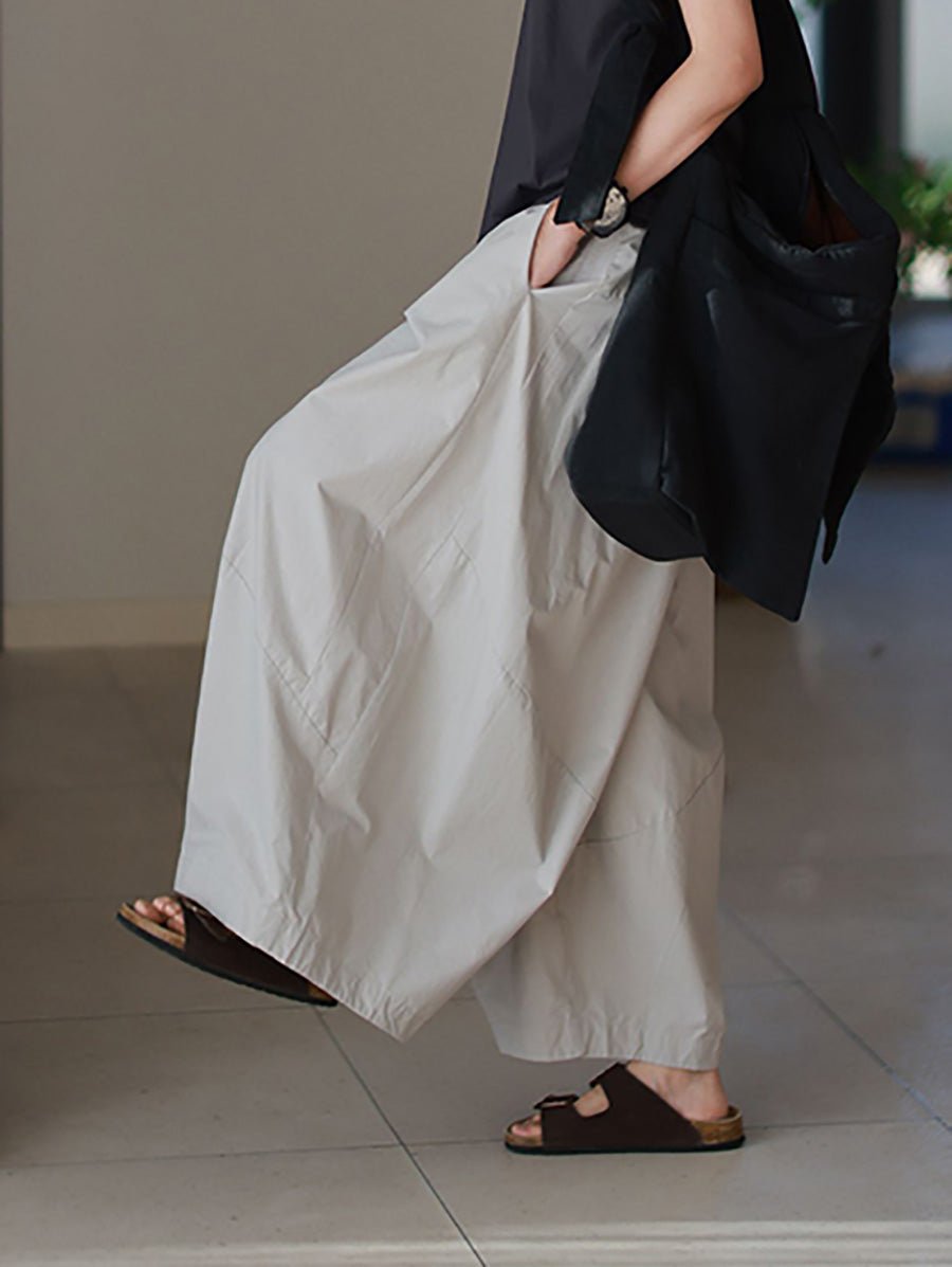 Women Summer Casual Pure Color 100%Cotton Harem Pants