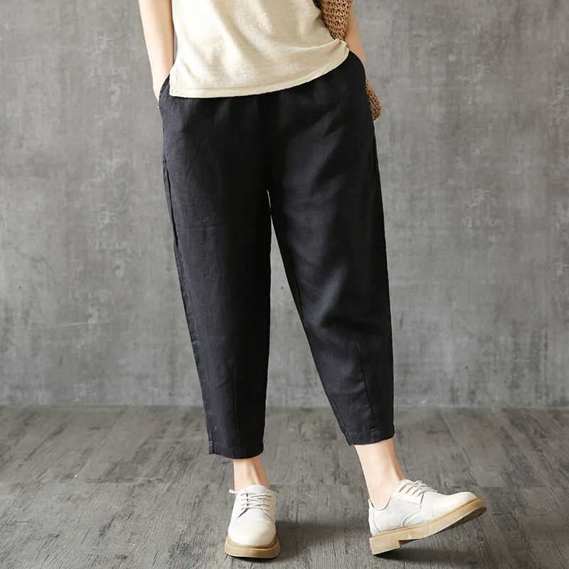 Vintage Loose Thin Fabric Cotton Harem Pants
