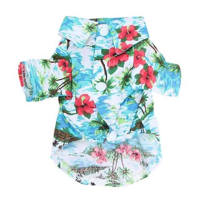 FLORAL PRINTED CAT DOG CLOTHES