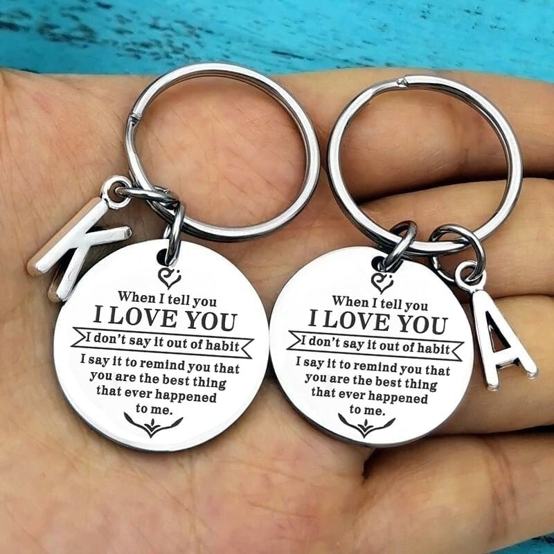 49% OFF⇝💓 ( Best Father Mother Gift ) When I tell you I LOVE YOU Keychain