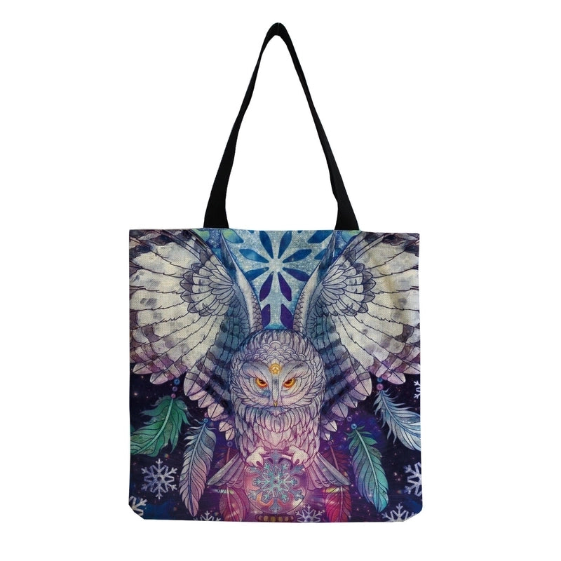 Unisex Fashion Starry Sky Butterfly Shopping Bags