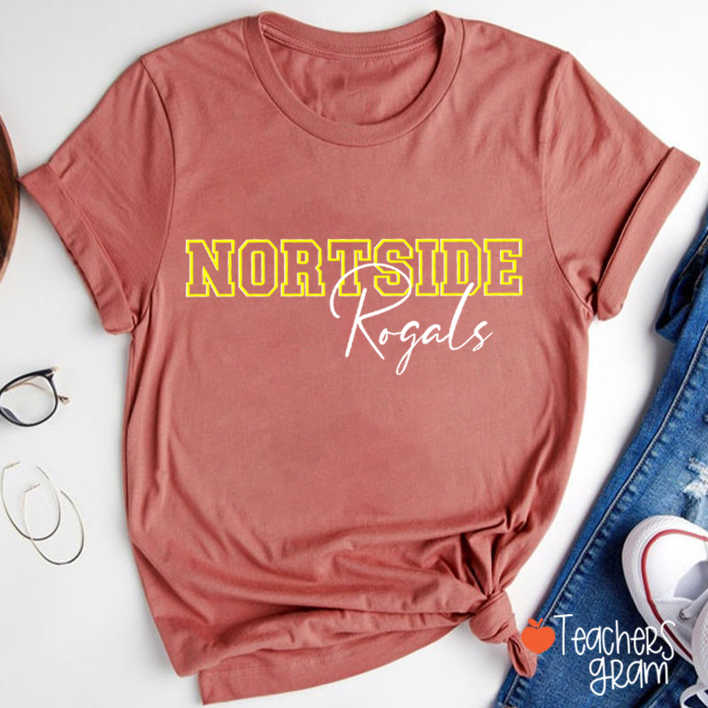 Personalized School Spirit Mascot Teacher T-Shirt