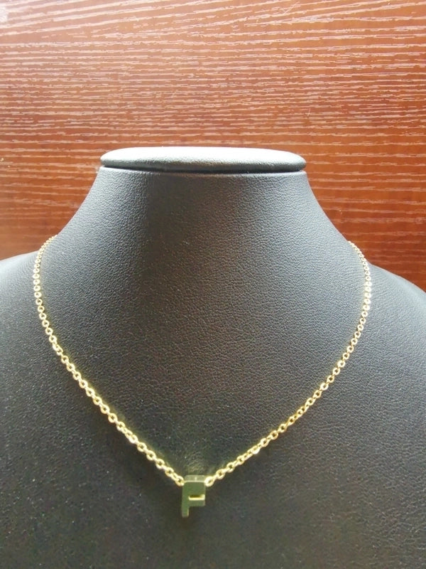 Minimalist Letter Stainless Steel Carving Necklace