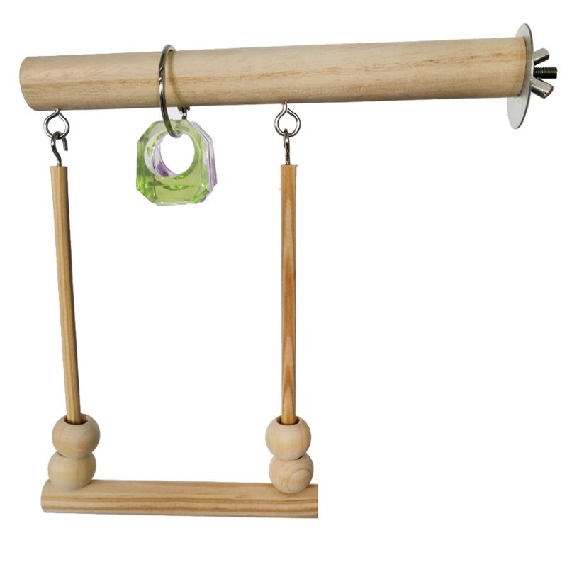 Wooden Perch Stand For Birds