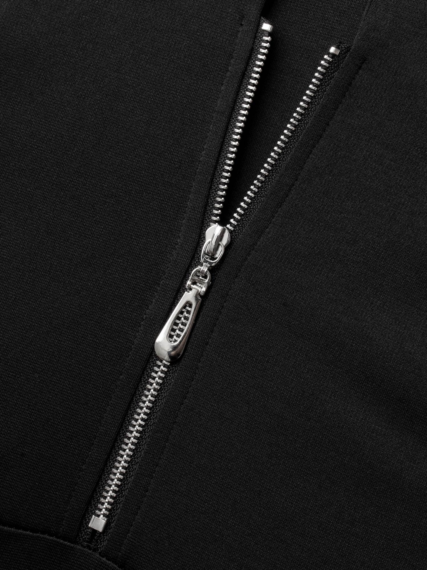 Suit Collar Half Zip Midi Dress