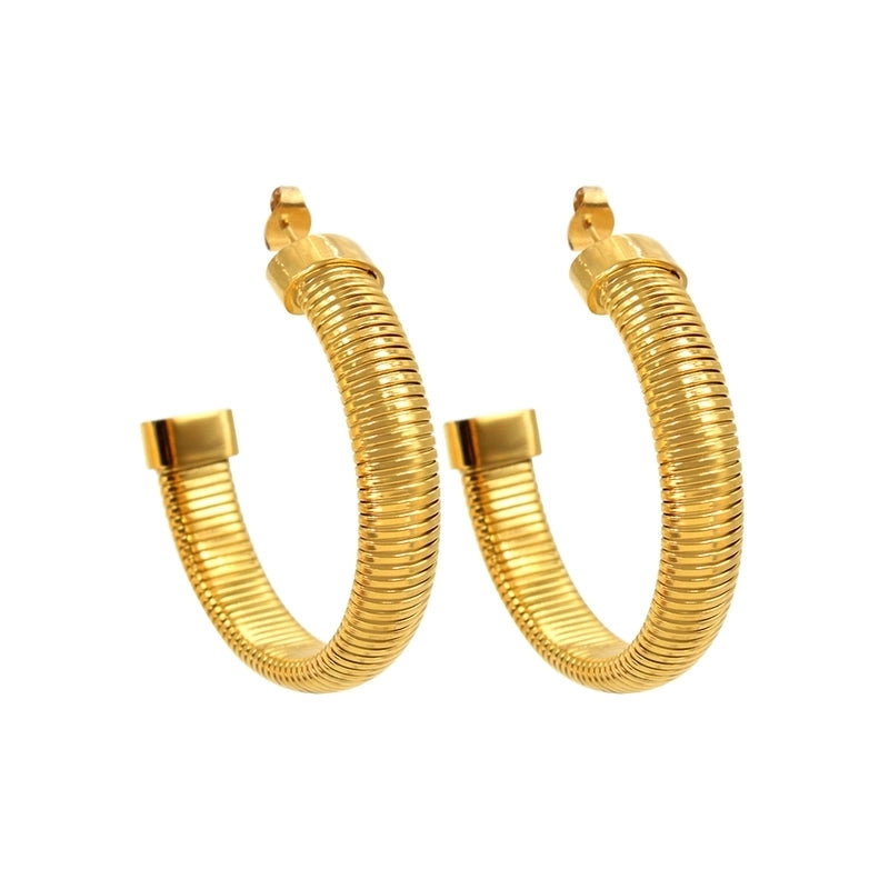 Hip-Hop Minimalist Commute Geometric 304 Stainless Steel 316 Stainless Steel  Zircon 18K Gold Plated Inlay Bracelets Earrings Necklace