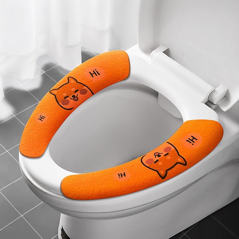 Stick-on Toilet Seat Washable & Cuttable