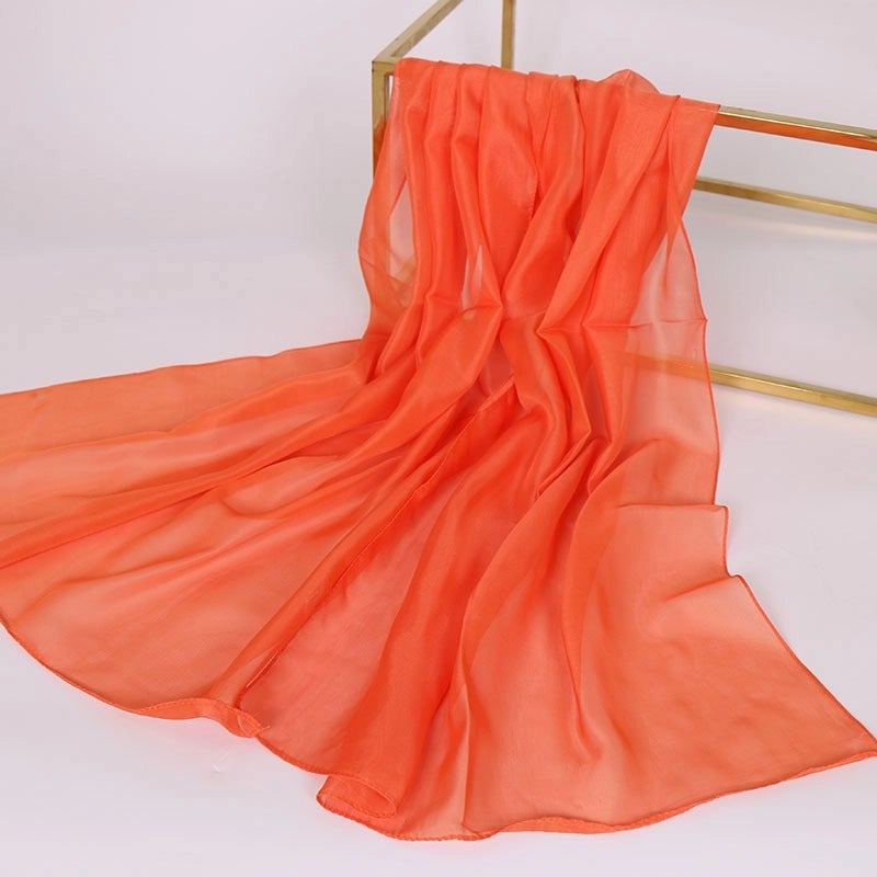 Women's Streetwear Solid Color Chiffon Scarves & Gloves