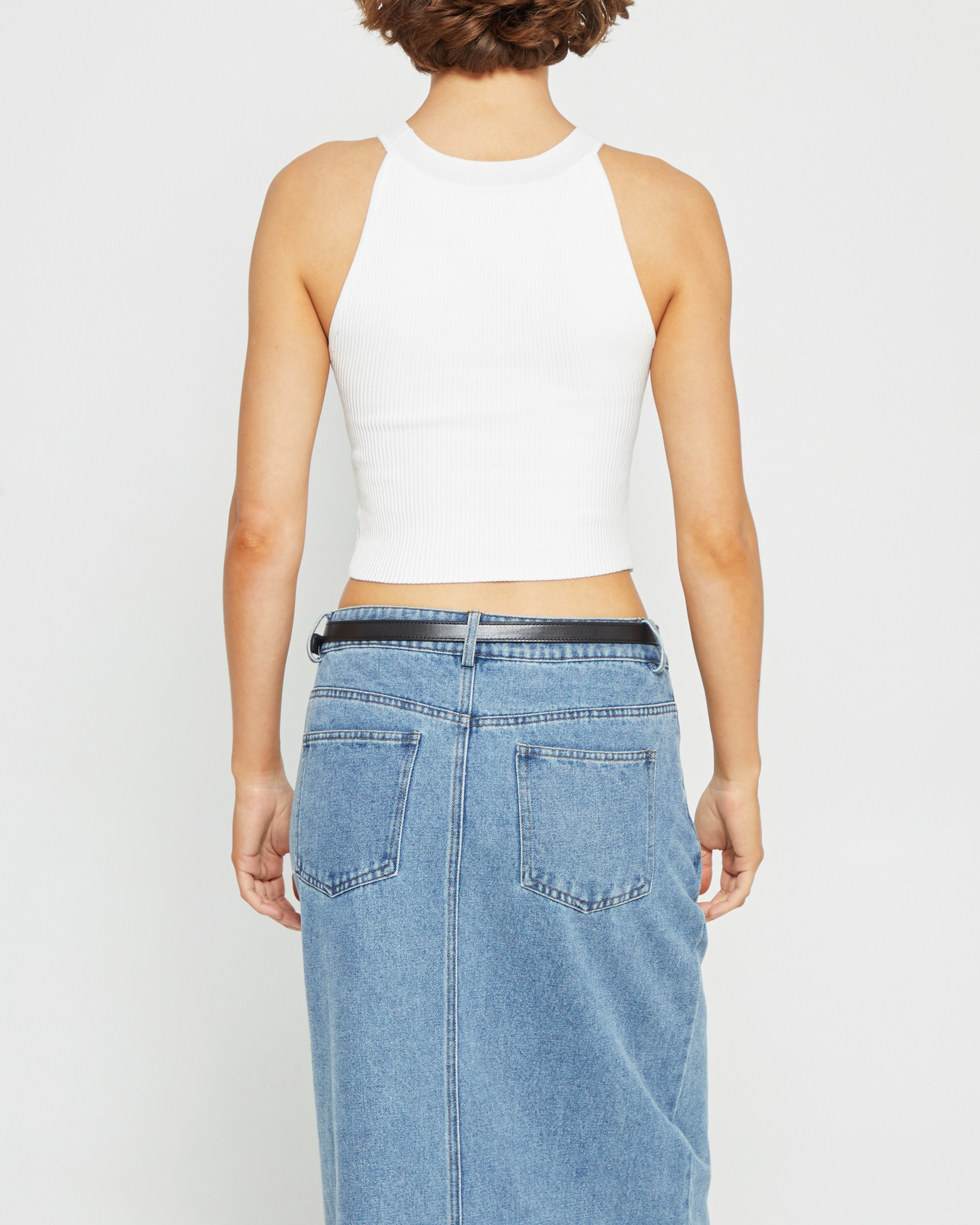 Sculpting Knit Halter Top