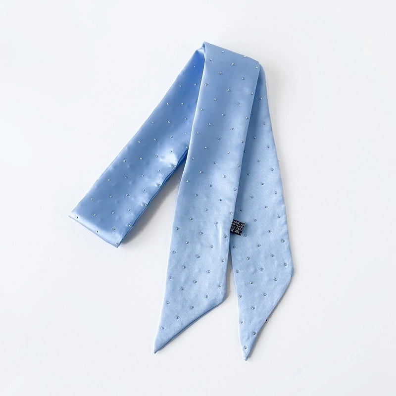 Women's Basic Solid Color Satin Silk Scarf