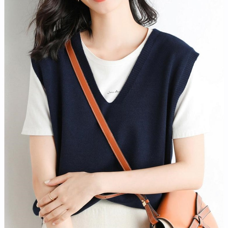 🍁Hot Sale 60% off🍁Women's Ultra-Soft V-Neck Knit Vest