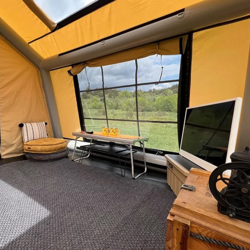 🏕️Light luxury fortress|Inflatable instant molding🔄Double door panoramic view|Available in all seasons❄️☀️