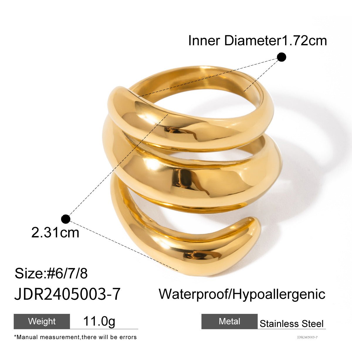 Irregular Stainless Steel Electroplating Rings