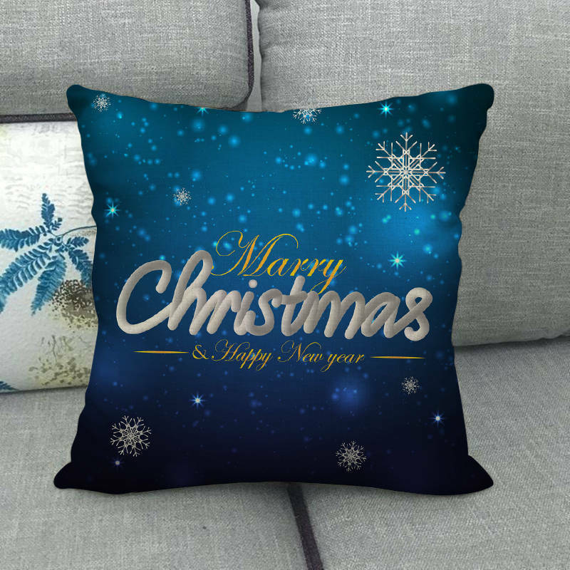 18 Cojines Merry Xmas Couch Throw Pillow Cover Case Home Sofa Decor Pillowslip