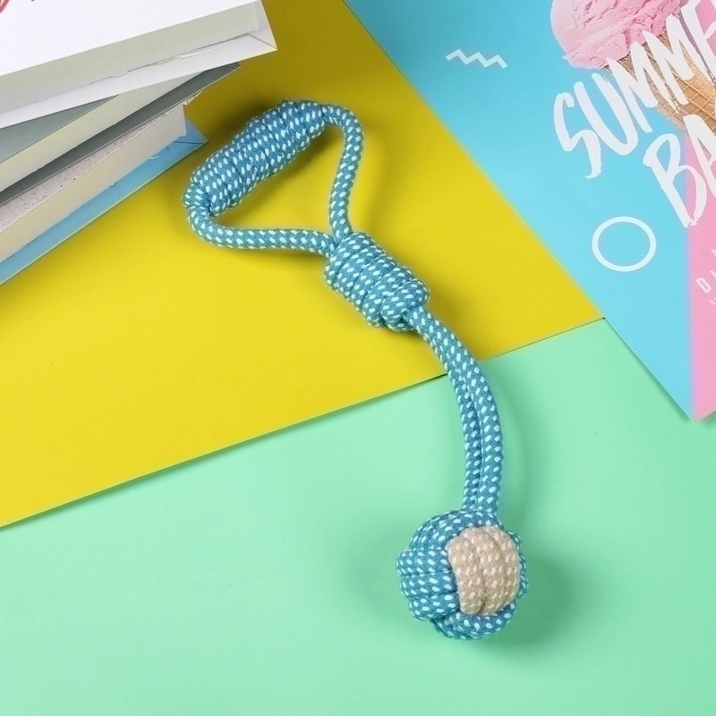 Minimalist Cotton Rope Solid Color Pet Toys