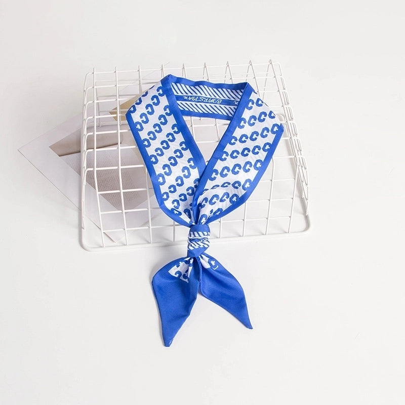 Women's Casual Minimalist Printing Plaid Flower Polyester Hair Band