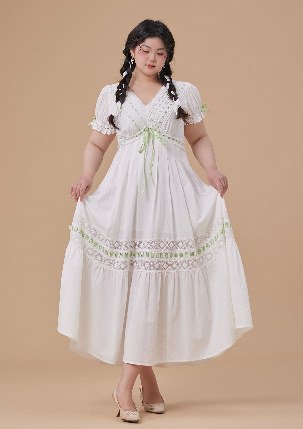 Curve & Plus Green Apple Paradise Dress