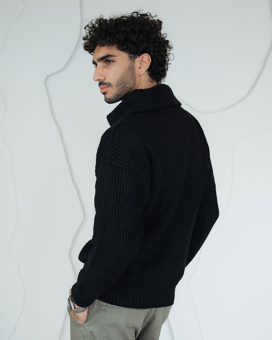Men Knitted Tricot Pullover