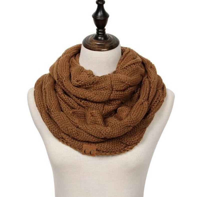 Women's Streetwear Solid Color Knit Scarf