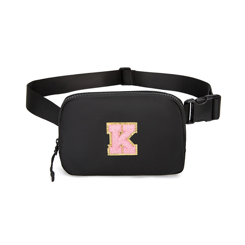 Women's Streetwear Letter Nylon Waist Bags