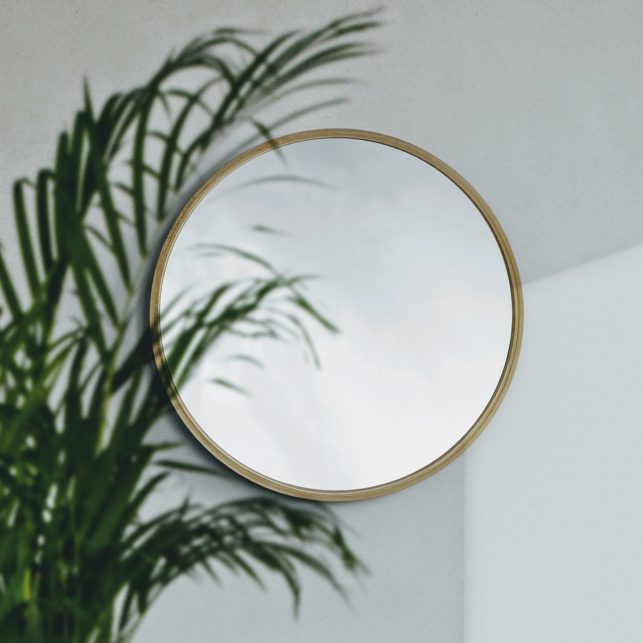 Mira Round Wall Mirror: Decorative Full Length Wall Mirror | Extra Large For Dressing Bathroom Bedroom [45cm/18in. 60cm/24in. 90cm/35in Dia]