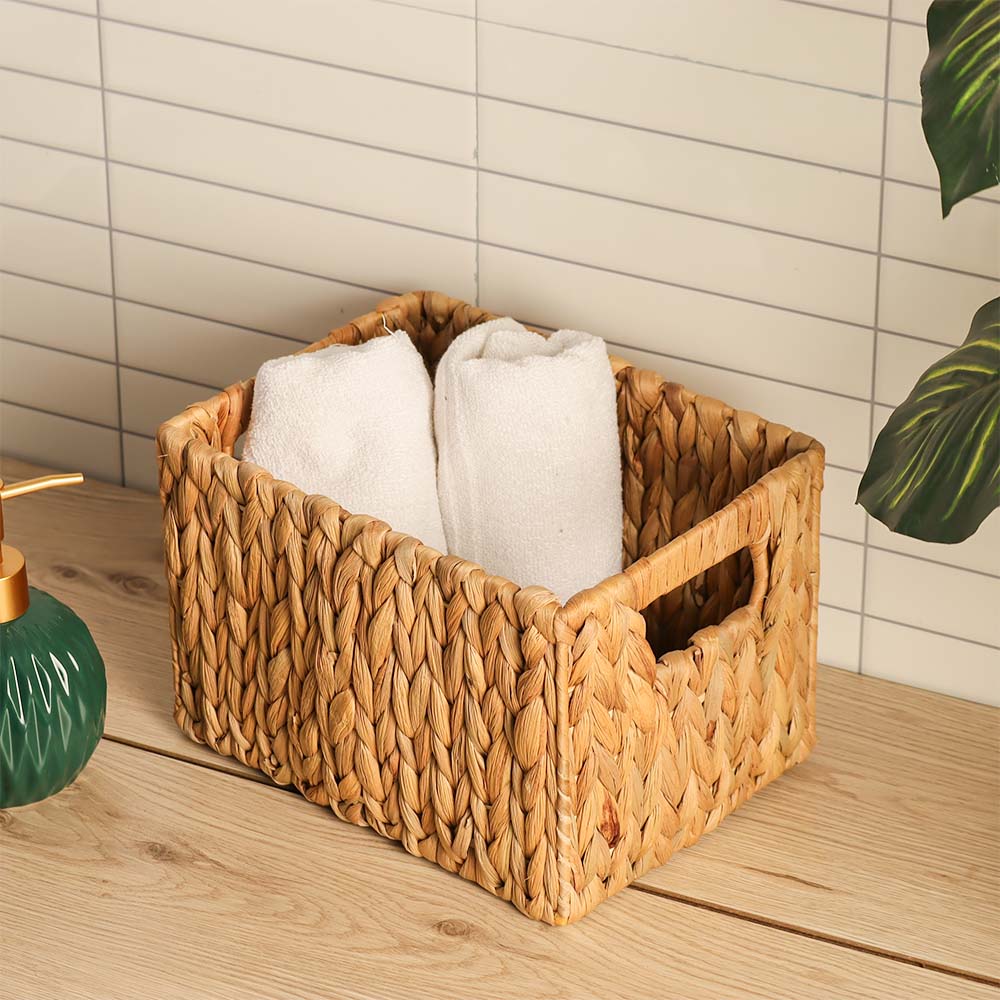 Water Hyacinth Storage Basket Small - Natural