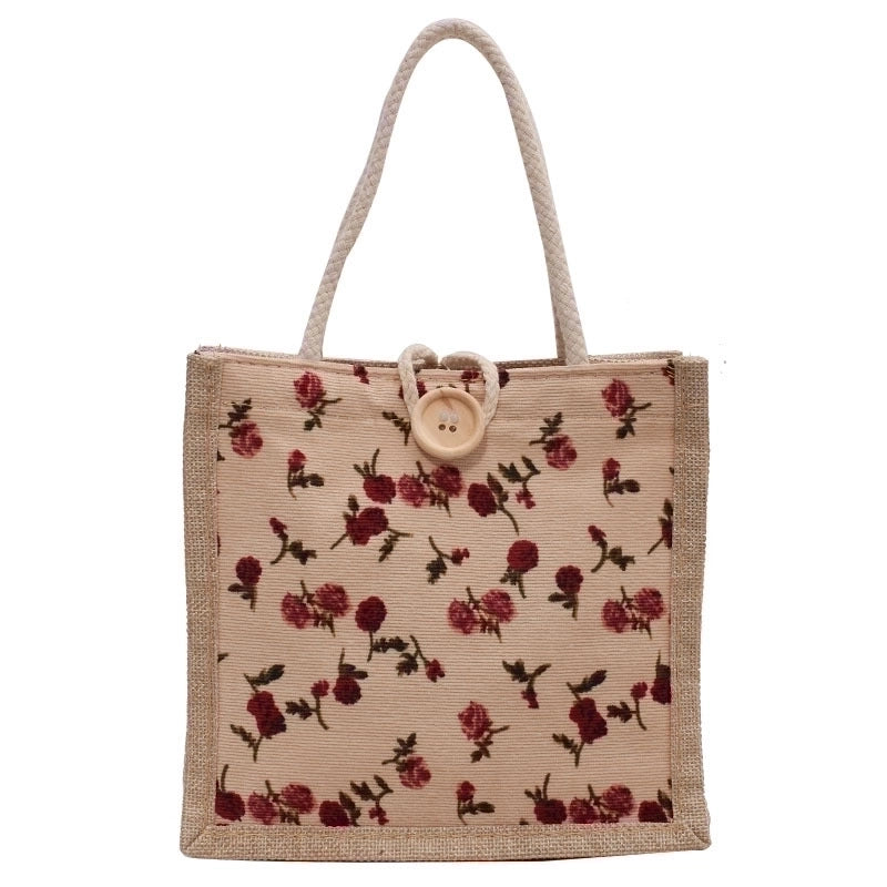 Women's All Seasons Canvas Vintage Style Handbag Square Bag