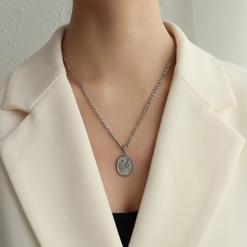 Fashion Geometric 304 Stainless Steel 18K Gold Plated Plating Necklace