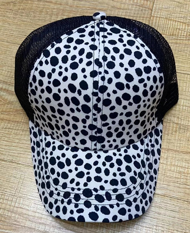 Women's Fashion Color Block Flower Leopard Baseball Cap