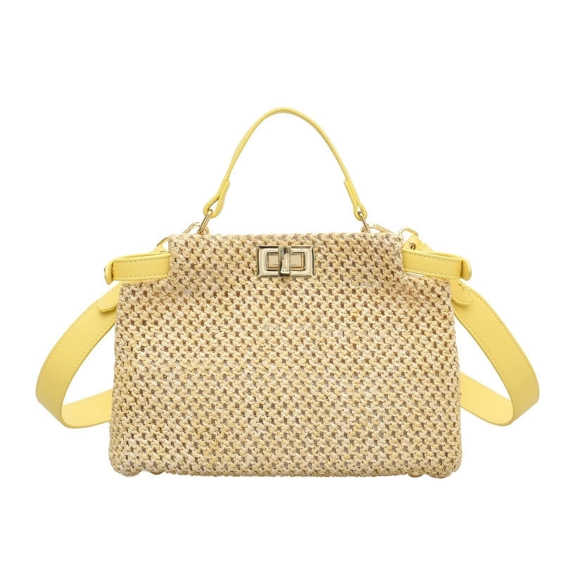 Women's Medium All Seasons Straw Streetwear Straw Bag