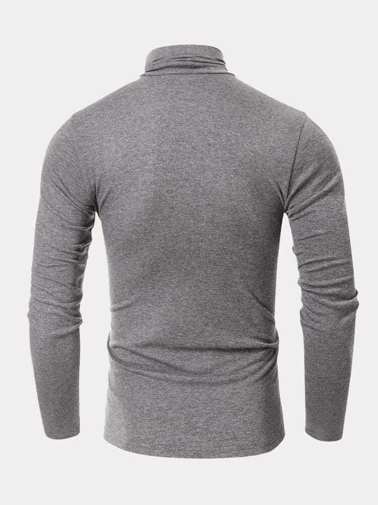 Classic Slim Fit Turtleneck Basic Top