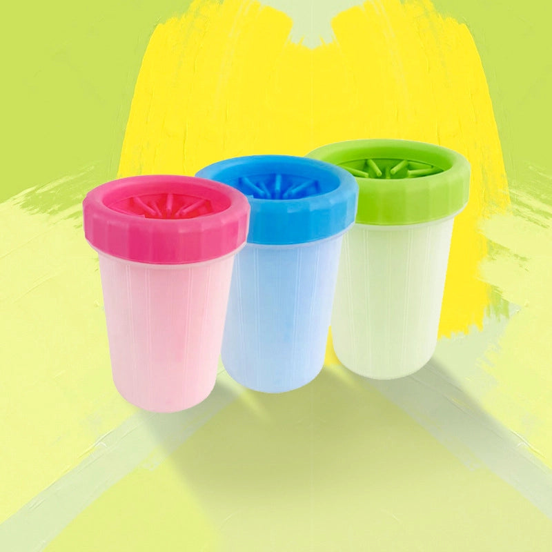 Dog Foot Washing Artifact Cat Puppy Foot Washing Cup Paws Cleaning Non-Wiping Automatic Foot Washing Pet Foot Washing Cup
