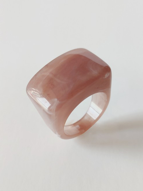 Acrylic 11 Colors Geometric Ring