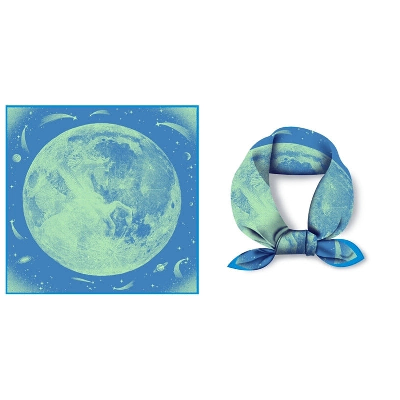 Women's Minimalist Classic Style Color Block Polyester Printing Flowers Silk Scarf